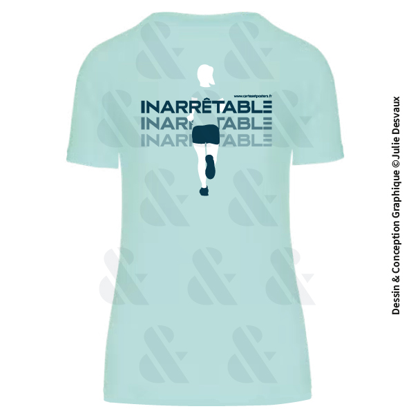 Tee-Shirt Course à Pieds Femme "Inarrêtable"