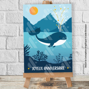 Carte Anniversaire Enfant Baleine