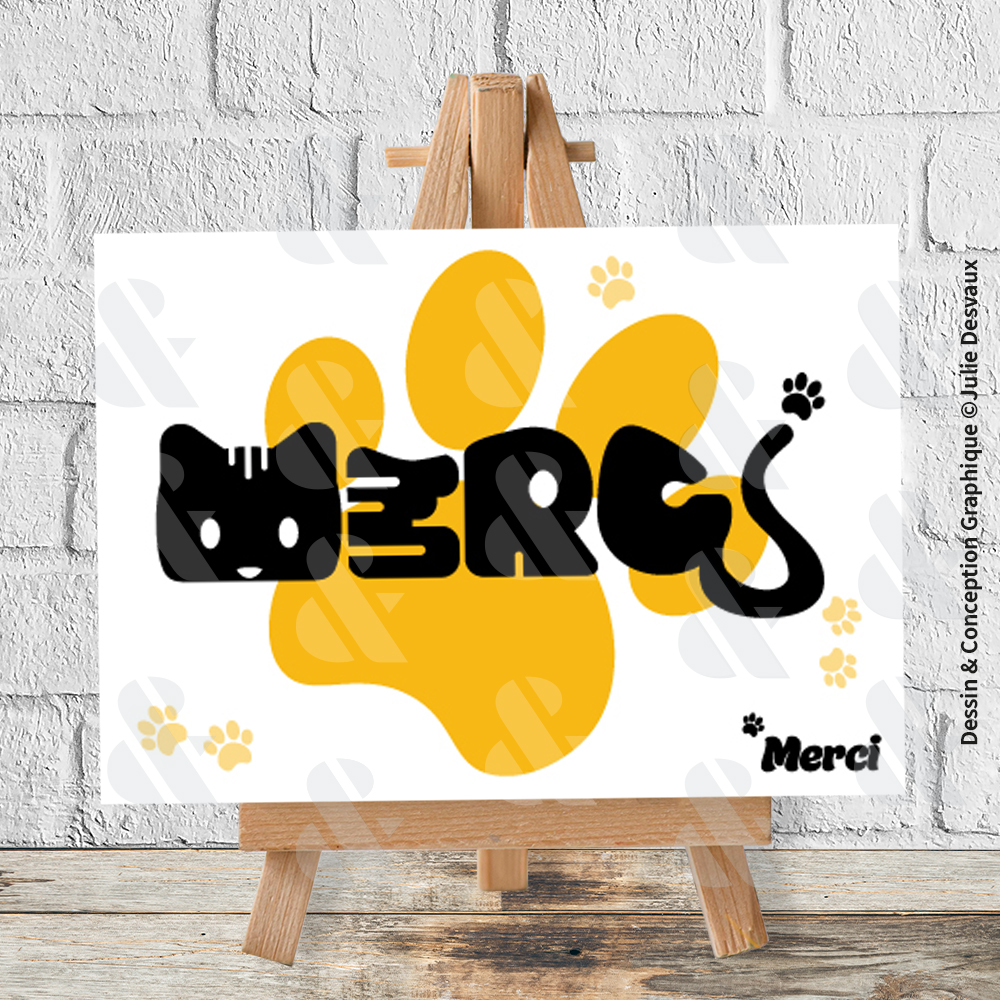 Carte Merci Chat