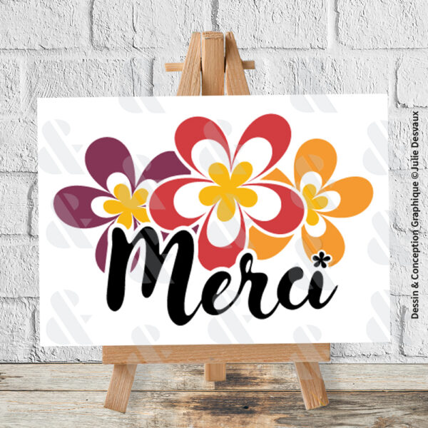 Carte Merci Fleurs