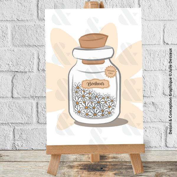 Carte Bonheur en Bocal