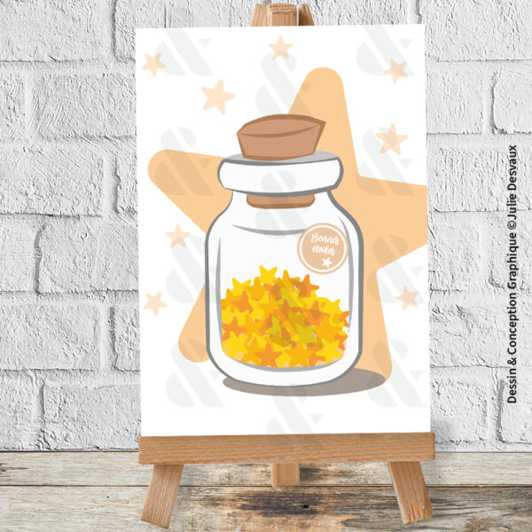 Carte de Naissance Bonne Etoile