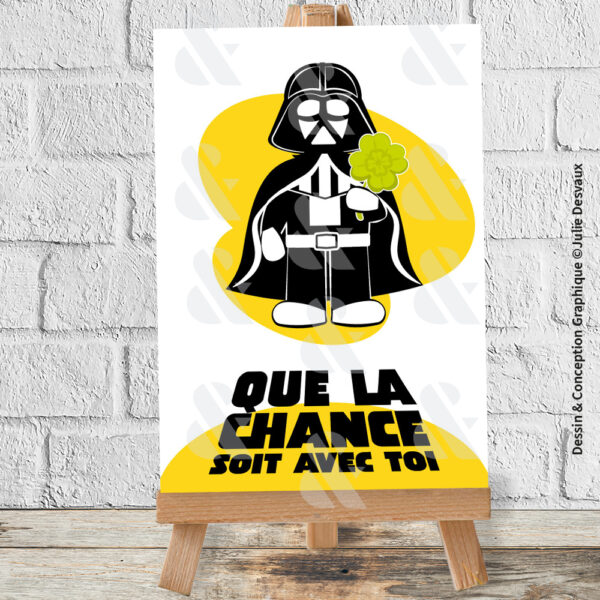 Carte Bonne Chance Dark Vador