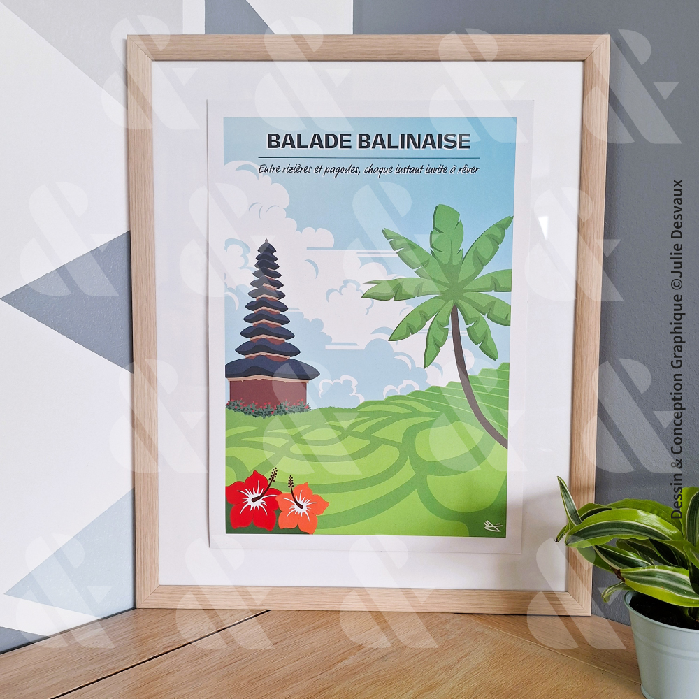 Affiche Illustration Bali – Image 2