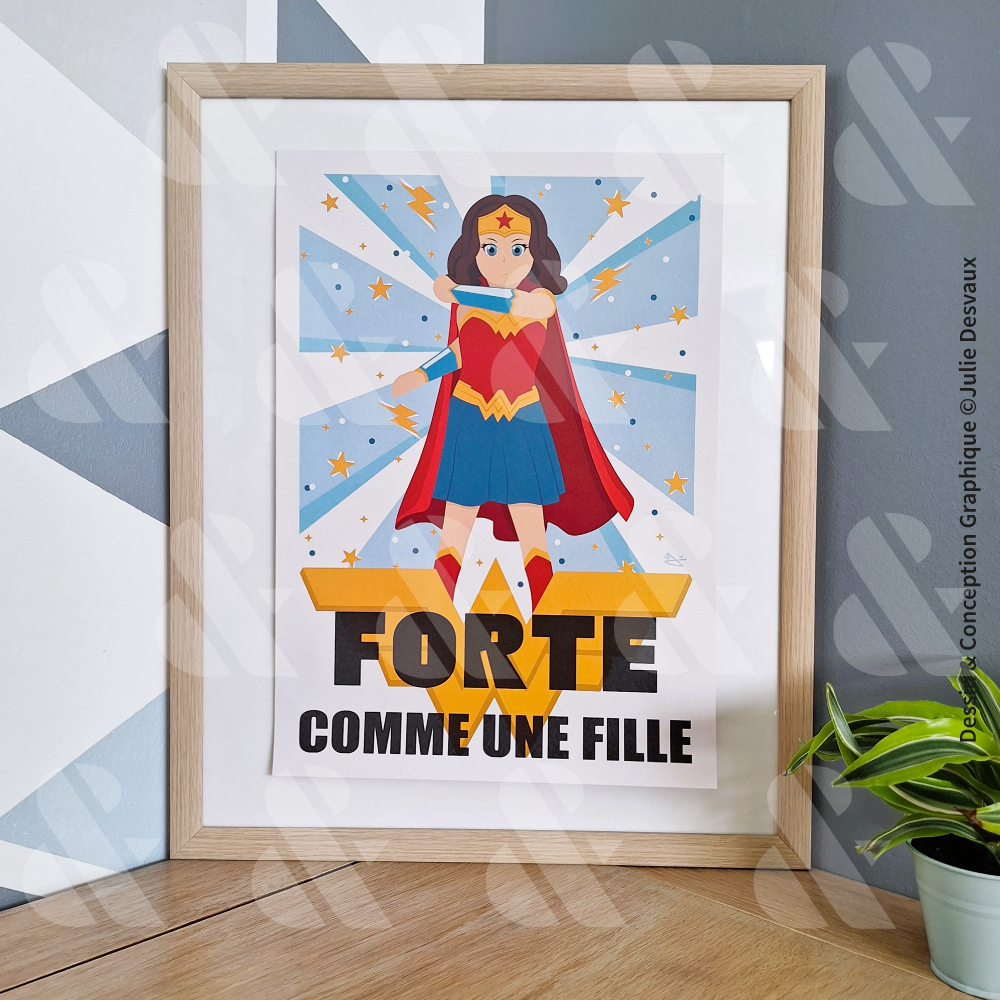 Affiche Enfant Wonderwoman – Image 2