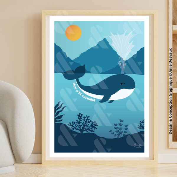 Affiche Enfant Cachalot