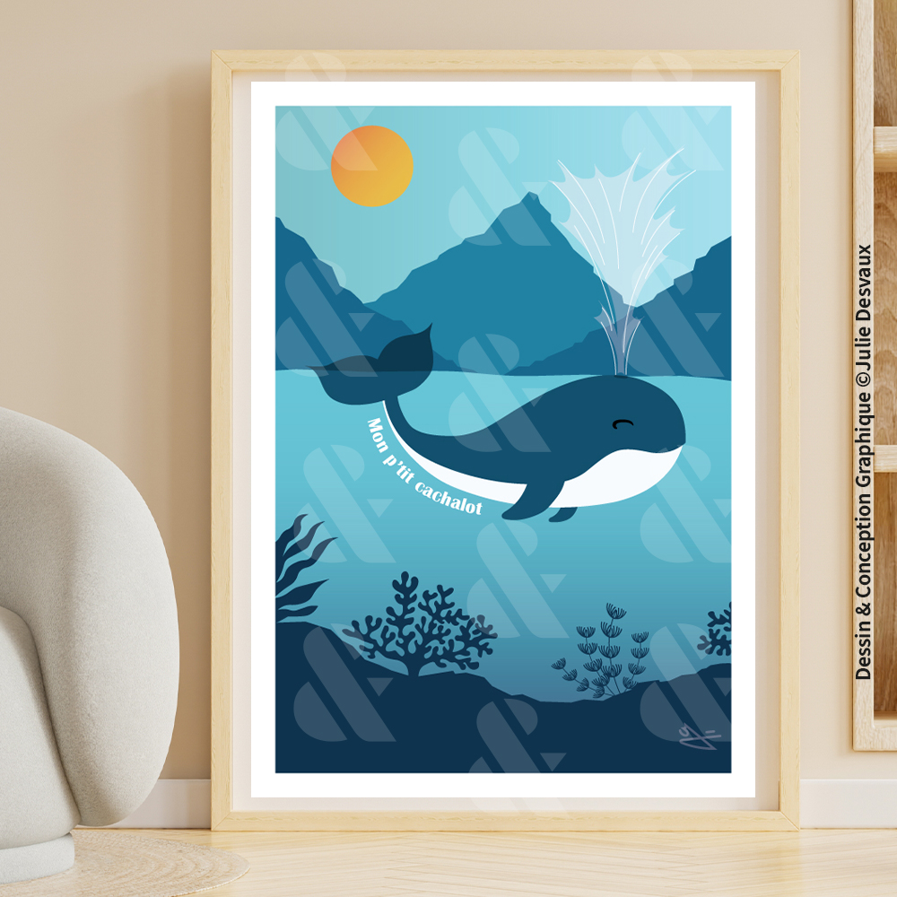 Affiche Enfant Cachalot