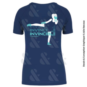 Tee-Shirt de Boxe Femme "Invincible"