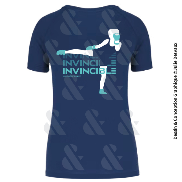 Tee-Shirt de Boxe Femme "Invincible"